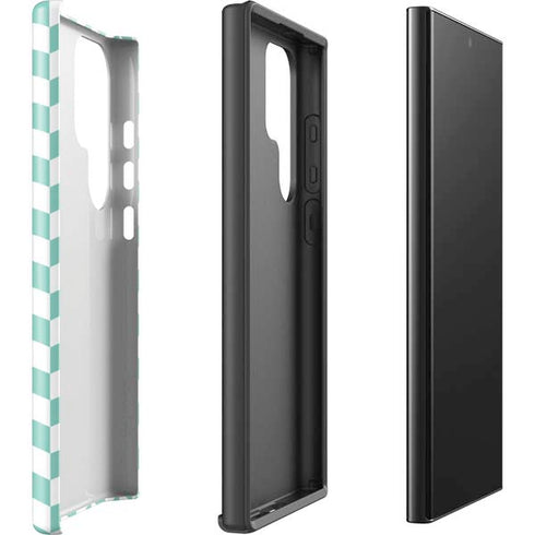Blue White Chevron Galaxy S25 Ultra Impact Case